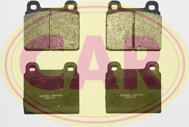 CAR PNT620 - Комплект спирачно феродо, дискови спирачки vvparts.bg