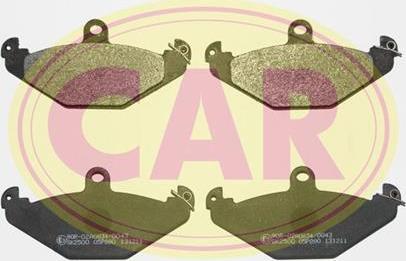 CAR PNT098 - Комплект спирачно феродо, дискови спирачки vvparts.bg