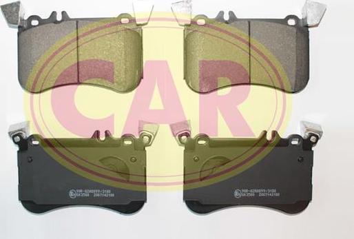 CAR PNT0012 - Комплект спирачно феродо, дискови спирачки vvparts.bg