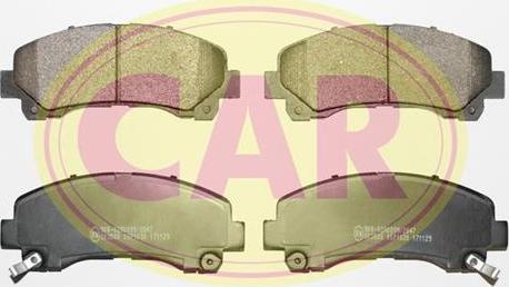 CAR PNT0361 - Комплект спирачно феродо, дискови спирачки vvparts.bg