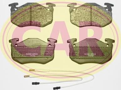 CAR PNT032 - Комплект спирачно феродо, дискови спирачки vvparts.bg