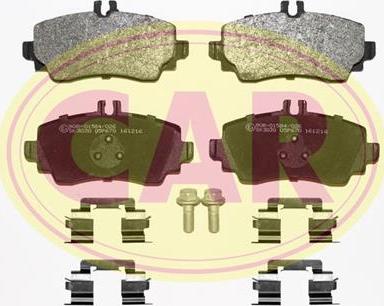 CAR PNT076K - Комплект спирачно феродо, дискови спирачки vvparts.bg