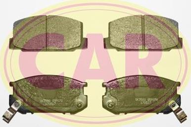 CAR PNT070 - Комплект спирачно феродо, дискови спирачки vvparts.bg