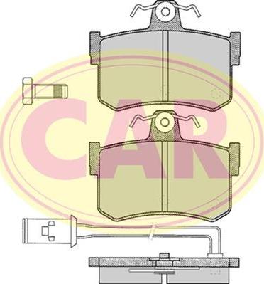 CAR PNT143 - Комплект спирачно феродо, дискови спирачки vvparts.bg