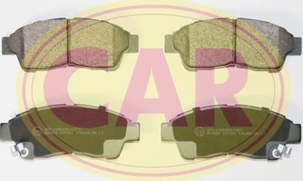 CAR PNT165 - Комплект спирачно феродо, дискови спирачки vvparts.bg