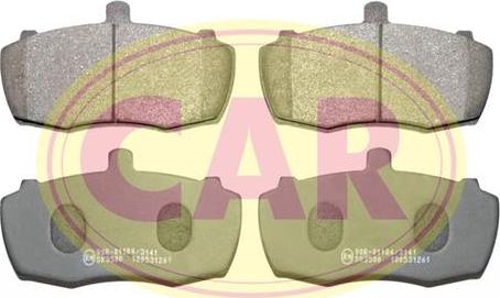 CAR PNT162 - Комплект спирачно феродо, дискови спирачки vvparts.bg