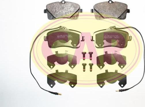 CAR PNT1061 - Комплект спирачно феродо, дискови спирачки vvparts.bg