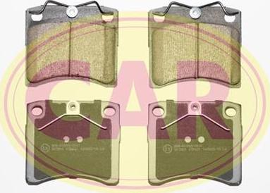 CAR PNT136 - Комплект спирачно феродо, дискови спирачки vvparts.bg