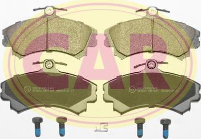 CAR PNT1221 - Комплект спирачно феродо, дискови спирачки vvparts.bg