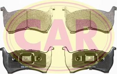 CAR PNT173 - Комплект спирачно феродо, дискови спирачки vvparts.bg