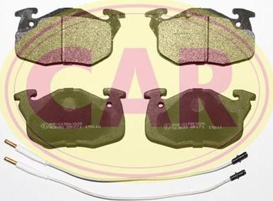 CAR PNT172 - Комплект спирачно феродо, дискови спирачки vvparts.bg