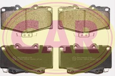 CAR PNT850 - Комплект спирачно феродо, дискови спирачки vvparts.bg