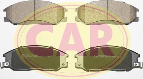 CAR PNT858 - Комплект спирачно феродо, дискови спирачки vvparts.bg