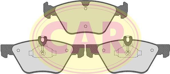 CAR PNT3251 - Комплект спирачно феродо, дискови спирачки vvparts.bg