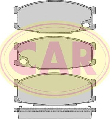 CAR PNT298 - Комплект спирачно феродо, дискови спирачки vvparts.bg