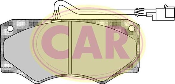 CAR PNT269 - Комплект спирачно феродо, дискови спирачки vvparts.bg