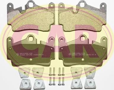 CAR PNT2841 - Комплект спирачно феродо, дискови спирачки vvparts.bg