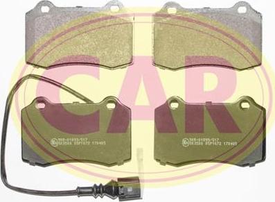 CAR PNT2761 - Комплект спирачно феродо, дискови спирачки vvparts.bg