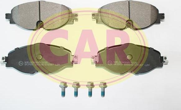 CAR PNT7602 - Комплект спирачно феродо, дискови спирачки vvparts.bg