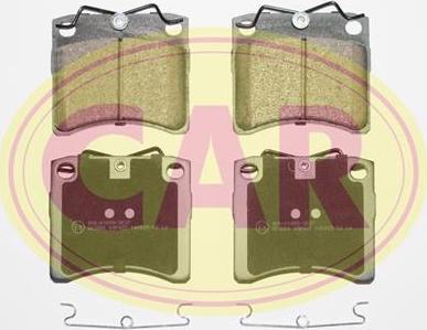 CAR PNT734 - Комплект спирачно феродо, дискови спирачки vvparts.bg