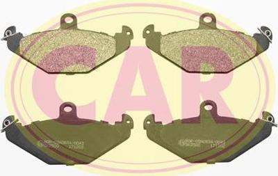 CAR PNT724 - Комплект спирачно феродо, дискови спирачки vvparts.bg