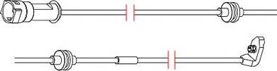 Carrab Brake Parts 8158 - Предупредителен контактен сензор, износване на накладките vvparts.bg