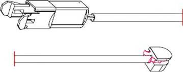 Carrab Brake Parts 8110 - Предупредителен контактен сензор, износване на накладките vvparts.bg