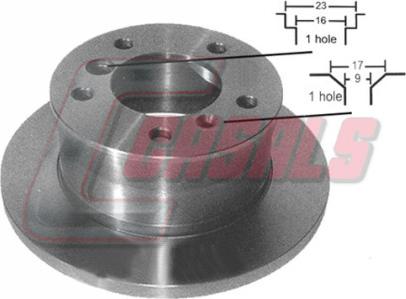 Casals 55204 - Спирачен диск vvparts.bg