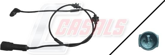Casals 50045 - Предупредителен контактен сензор, износване на накладките vvparts.bg