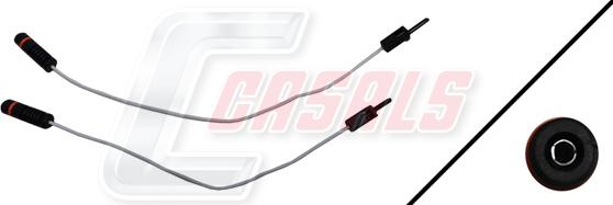 Casals 50004 - Предупредителен контактен сензор, износване на накладките vvparts.bg