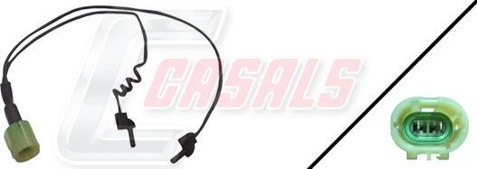 Casals 50087 - Предупредителен контактен сензор, износване на накладките vvparts.bg