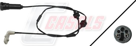 Casals 50186 - Предупредителен контактен сензор, износване на накладките vvparts.bg
