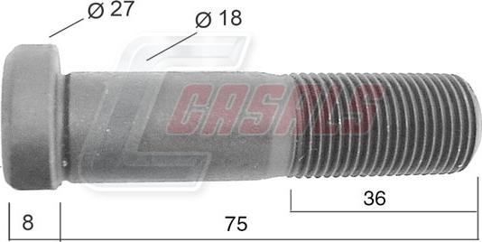 Casals 21537 - Колесен болт vvparts.bg