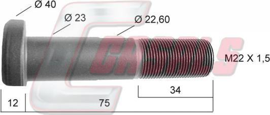 Casals 21140 - Колесен болт vvparts.bg