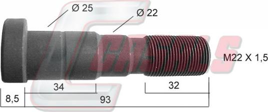 Casals 21120 - Колесен болт vvparts.bg