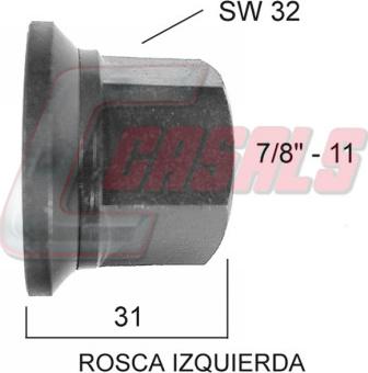 Casals 21301 - Гайка на колелото vvparts.bg