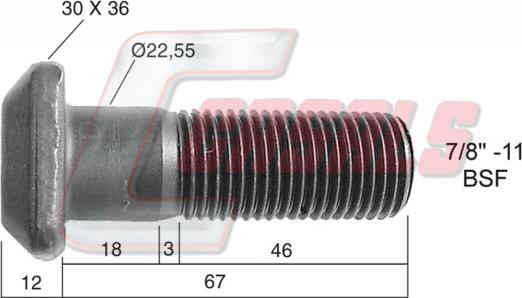 Casals 21292 - Колесен болт vvparts.bg