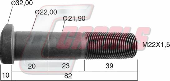 Casals 21245 - Колесен болт vvparts.bg