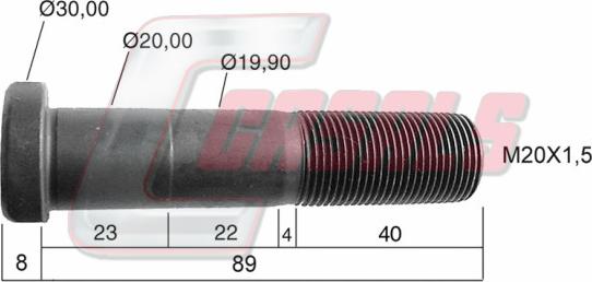 Casals 21248 - Колесен болт vvparts.bg