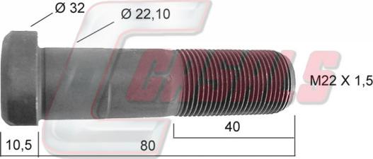 Casals 21239 - Колесен болт vvparts.bg