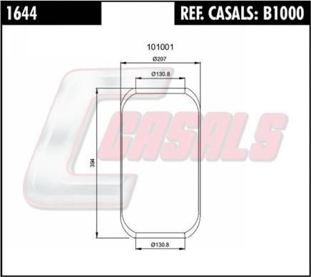 Casals B1000 - Маншон, въздушно окачване vvparts.bg