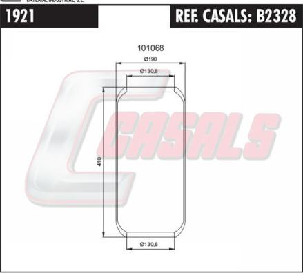 Casals B2328 - Маншон, въздушно окачване vvparts.bg