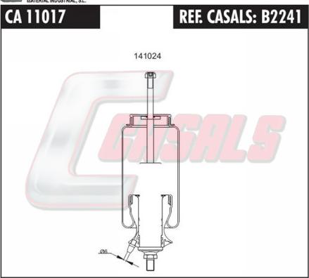 Casals B2241 - Маншон, окачване на шофьорската кабина vvparts.bg