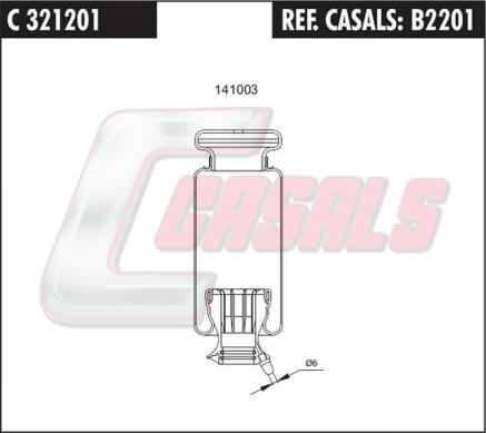 Casals B2201 - Маншон, окачване на шофьорската кабина vvparts.bg