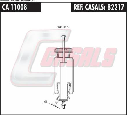 Casals B2217 - Маншон, окачване на шофьорската кабина vvparts.bg