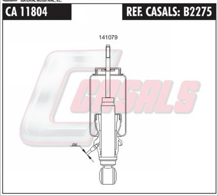 Casals B2275 - Маншон, окачване на шофьорската кабина vvparts.bg