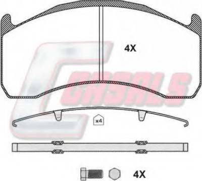 Woking 11723.10 - Комплект спирачно феродо, дискови спирачки vvparts.bg