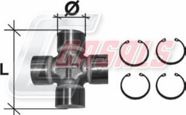 Casals CR21 - Шарнирно съединение, карданен вал vvparts.bg