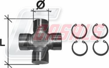 Casals CR23 - Шарнирно съединение, карданен вал vvparts.bg