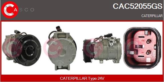 Casco CAC52055GS - Компресор, климатизация vvparts.bg